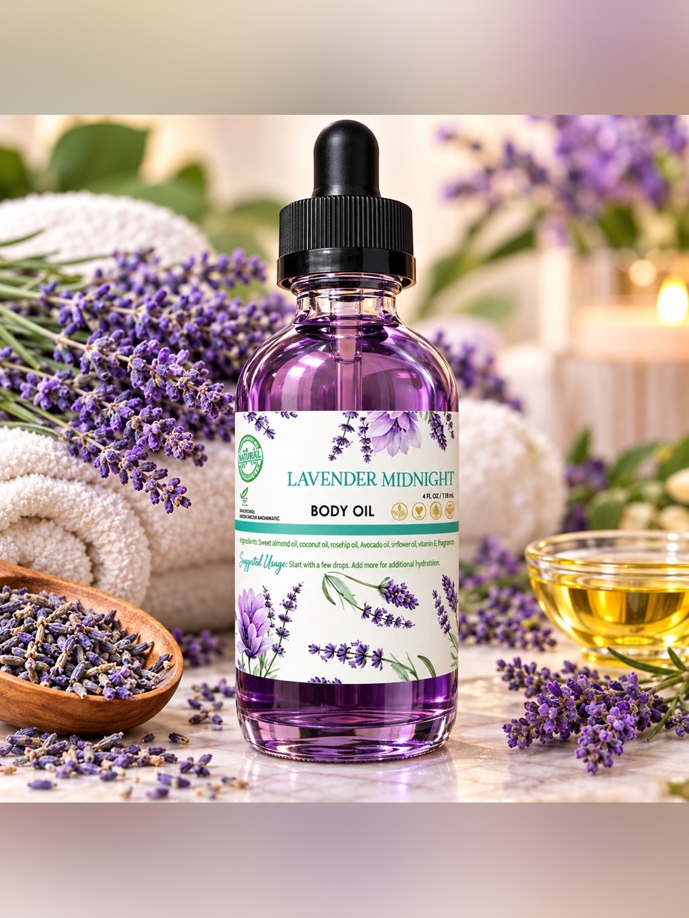 Body Oil - Purple -